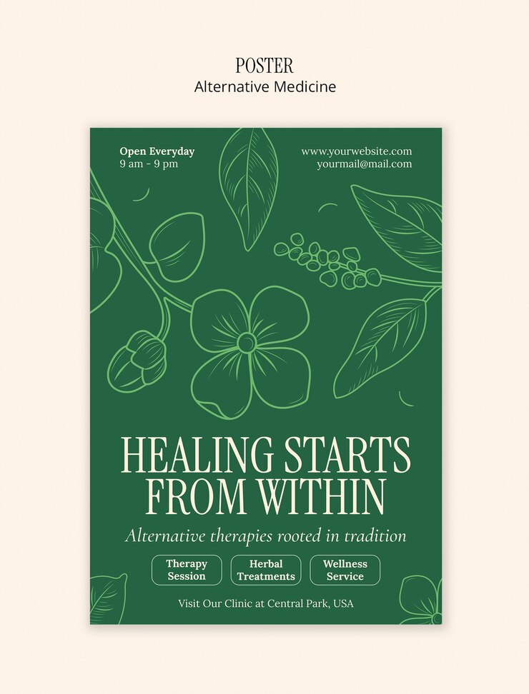 PSD gratuito alternative medicine template