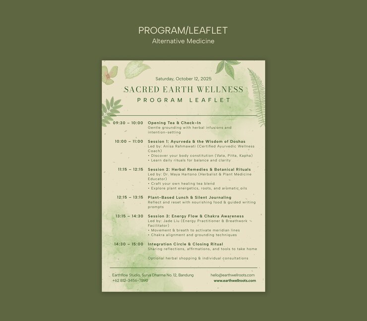 PSD gratuito alternative medicine template