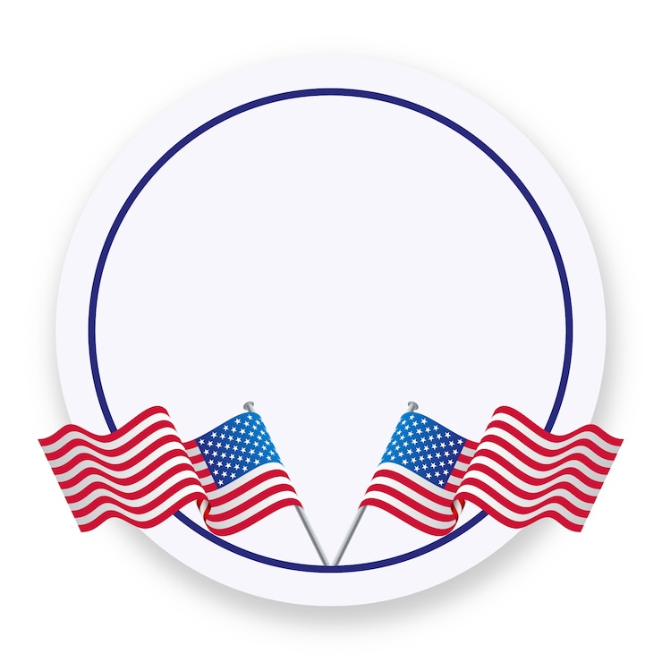 PSD gratuito american flag