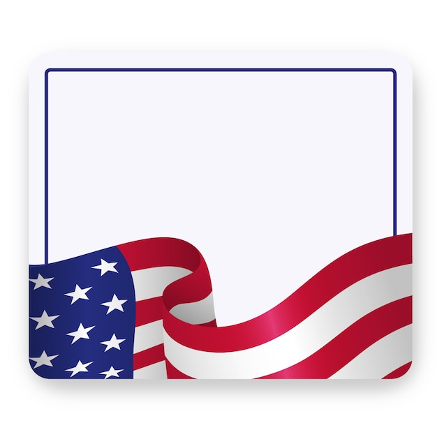 PSD gratuito american flag