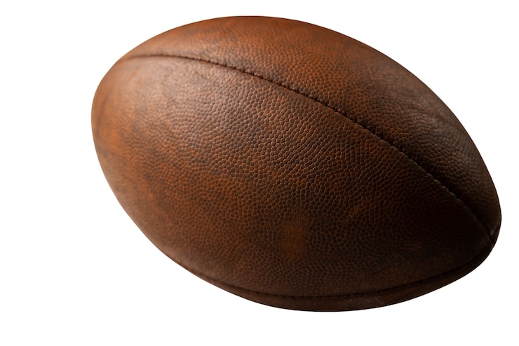Gratis PSD amerikaanse voetbalbal geïsoleerd