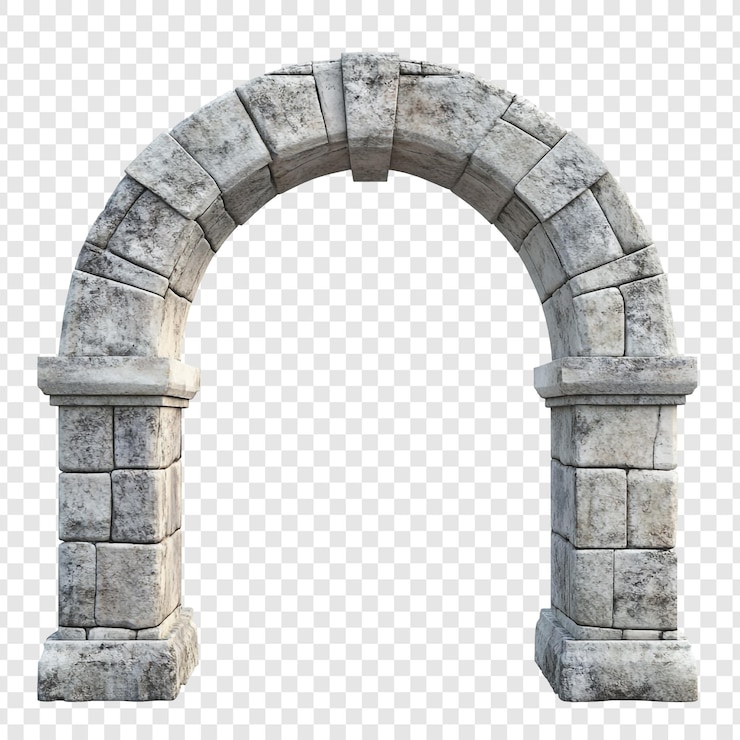 PSD Gratis ancient stone archway a 3d render of an elegant architectural entrance