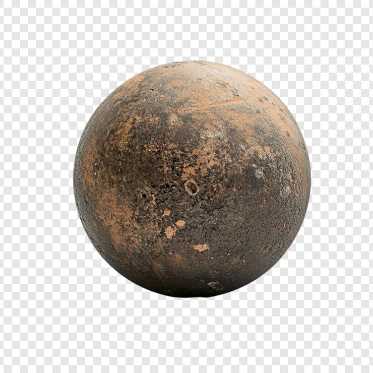 PSD Gratis ancient terracotta sphere a textured orb of history