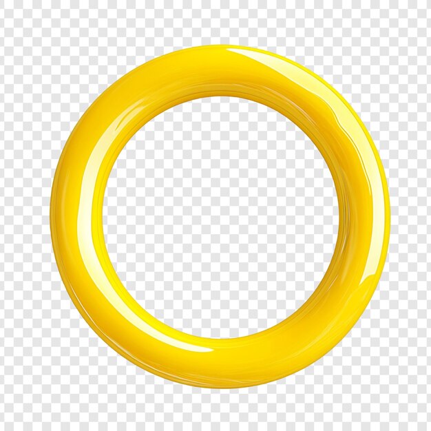 Anillo amarillo brillante Elemento de diseño abstracto