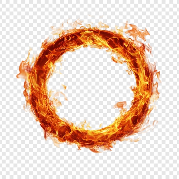 El anillo ardiente del infierno Una imagen cautivadora del círculo ardiente