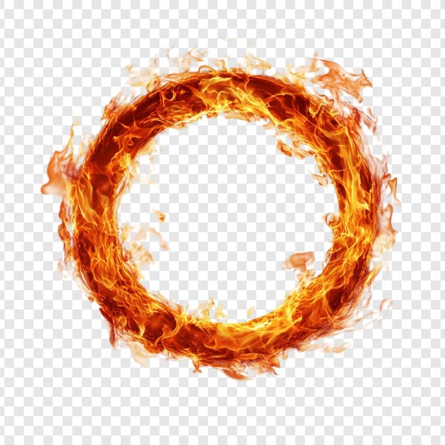 El anillo ardiente del infierno Una imagen cautivadora del círculo ardiente