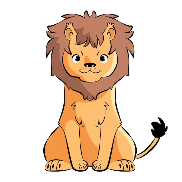 Animales de dibujos animados aislados
