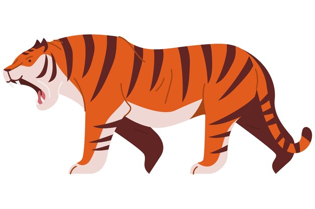 Animales salvajes de dibujos animados