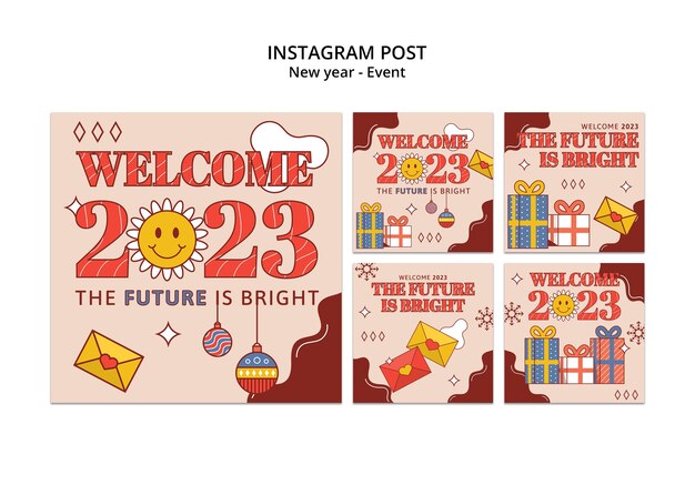 Año nuevo 2023 publicaciones de instagram