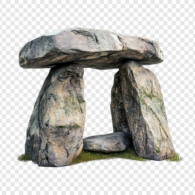 Antica struttura megalitica Un rendering 3D di un Dolmen del Portale
