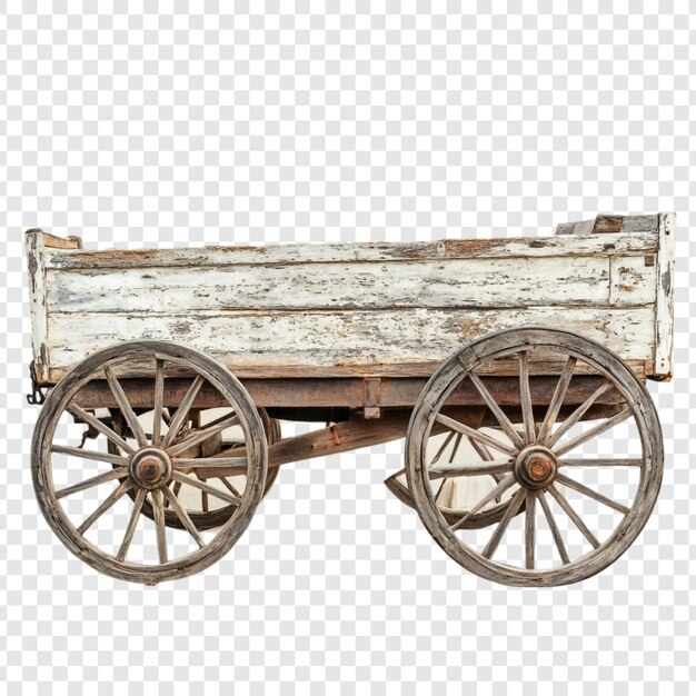 Antiguo vagón de madera de la granja Encanto rústico de la época pasada