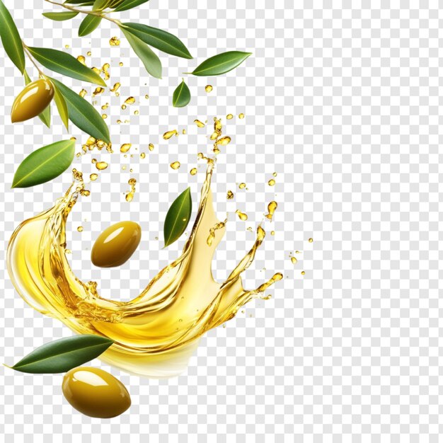 Aplastando aceite de oliva con aceitunas y hojas frescas