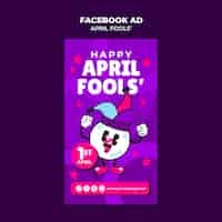 Gratis PSD april fool's day sjabloonontwerp