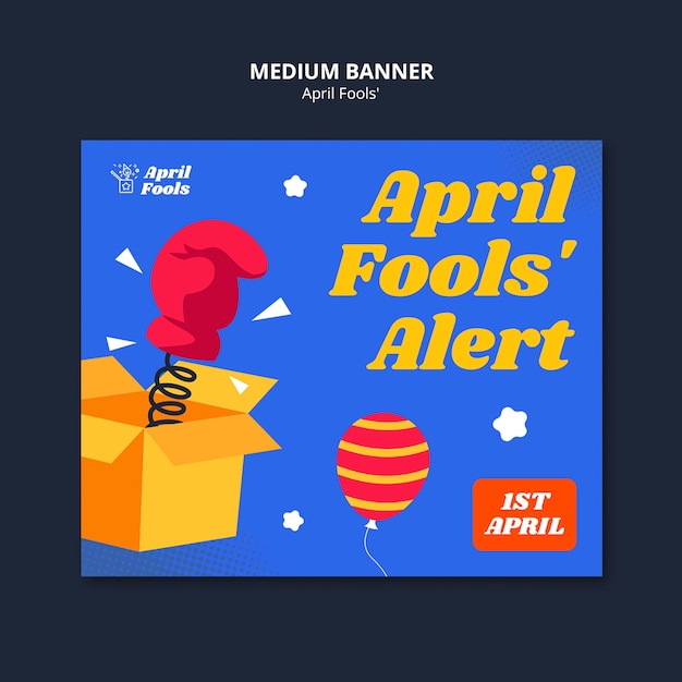 Gratis PSD april fools sjabloonontwerp