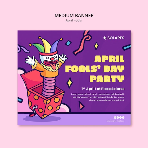 Gratis PSD april fools sjabloonontwerp