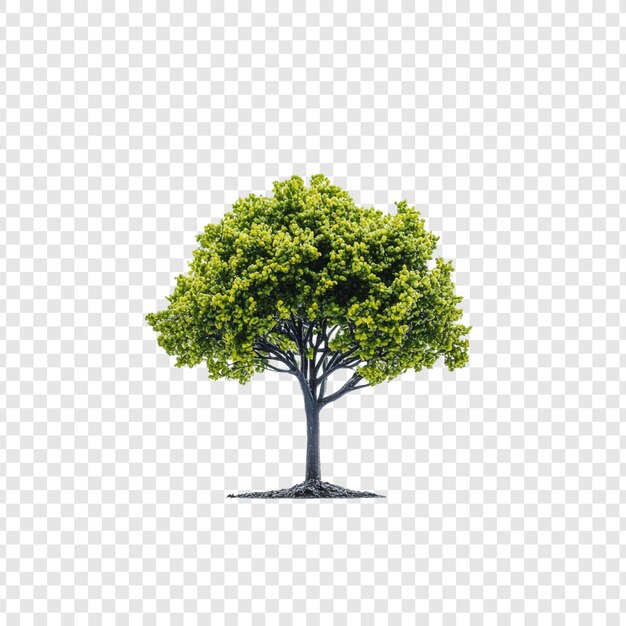 Árbol verde exuberante aislado Follaje primaveral Fotografía de la naturaleza