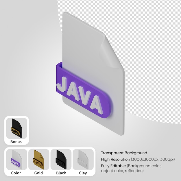 PSD gratuito archivo 3d java