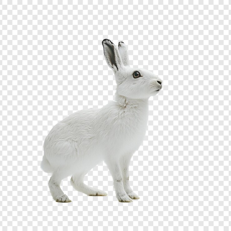PSD Gratis arctic hare a stunning portrait of a white hare