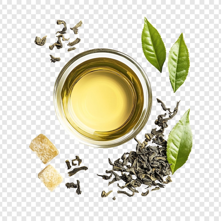 Gratis PSD aromatische groene thee een verfrissende beker