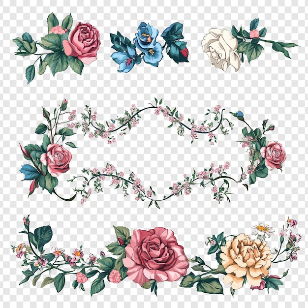 Arreglos florales elegantes rosas vides y flores delicadas