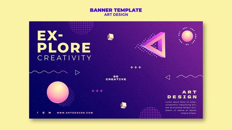 PSD Gratis art design banner template