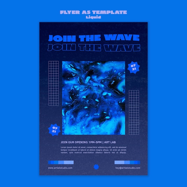 Art Wave Flyer-sjabloon