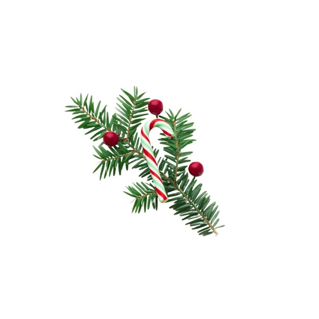 Artículos navideños aislados