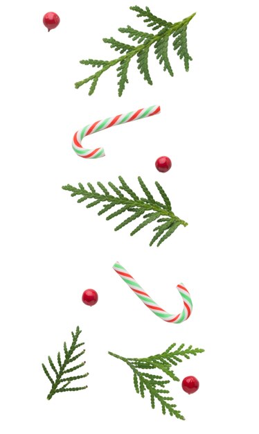 Artículos navideños aislados