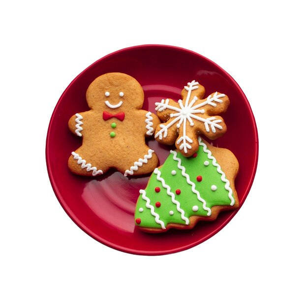 Artículos navideños aislados