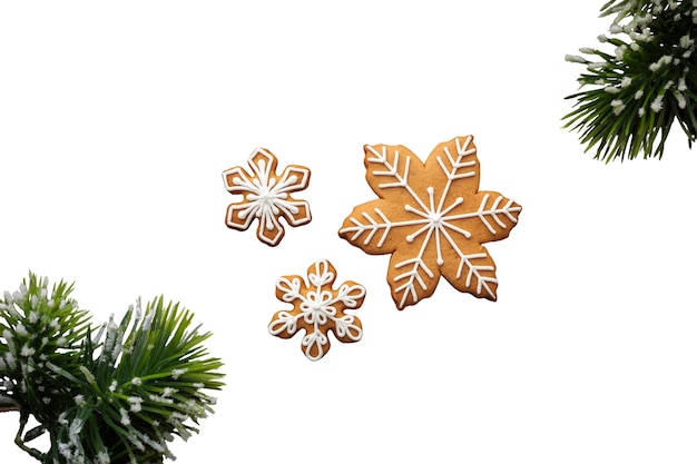 Artículos navideños aislados
