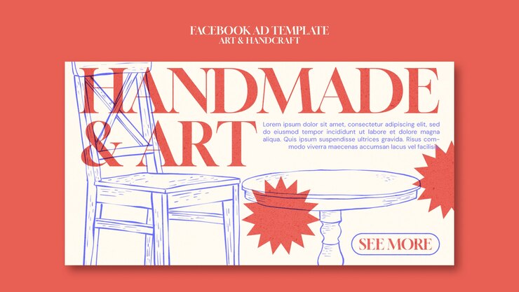 PSD Gratis arts and handcraft design template