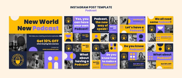 Ascolto di podcast post di instagram
