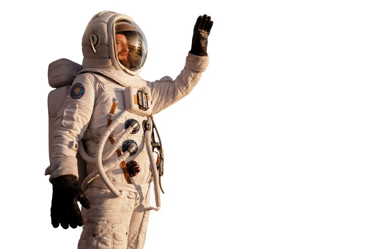 PSD gratuito astronauta vistiendo traje espacial
