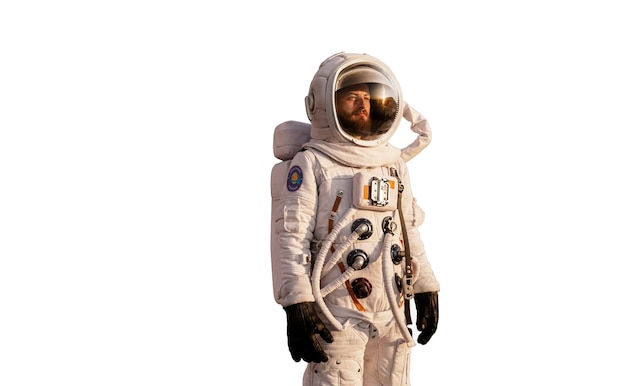 PSD gratuito astronauta vistiendo traje espacial