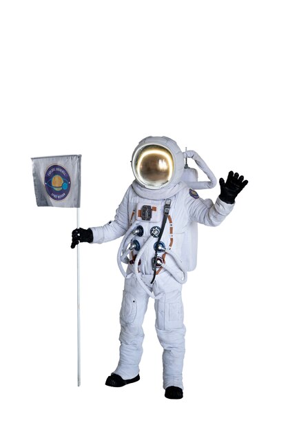 astronauta vistiendo traje espacial