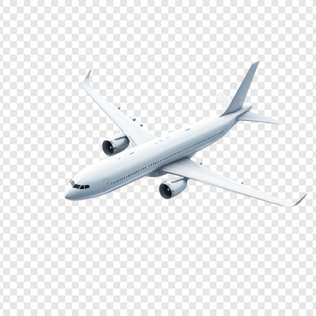 Avión blanco en vuelo volando alto Viaje de aventura