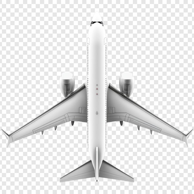 Avión Vista superior Avión blanco Vuelo Viaje Transporte