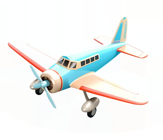 Avión volando aislado