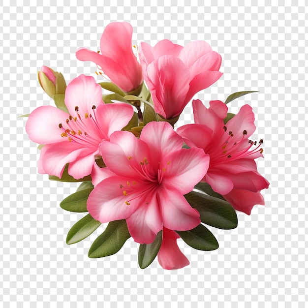 Azalea png aislado sobre fondo transparente