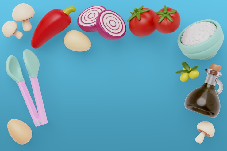 PSD gratuito background della cucina e del cibo