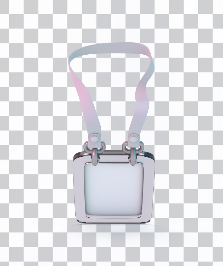 PSD gratuito badge lato anteriore