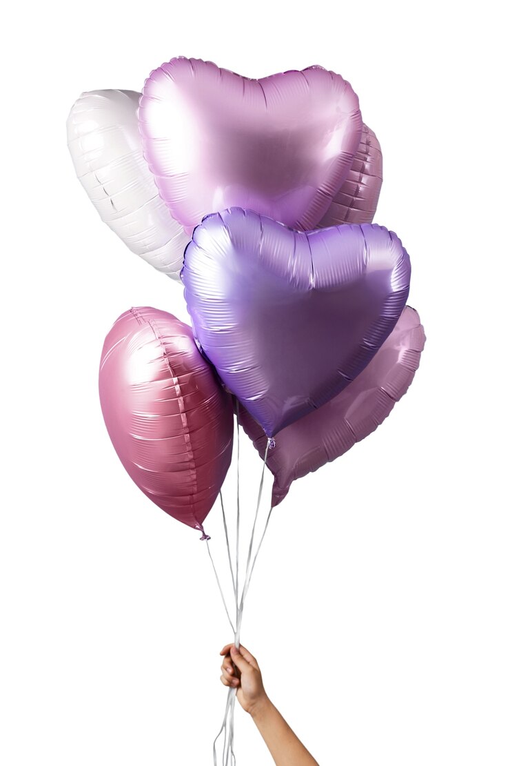 PSD gratuito balones de diferentes colores aislados