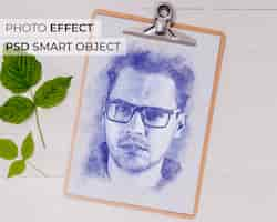 Gratis PSD balpen foto-effect