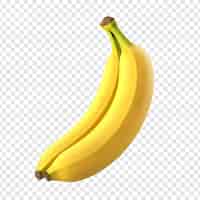 PSD gratuito banano aislado sobre un fondo transparente