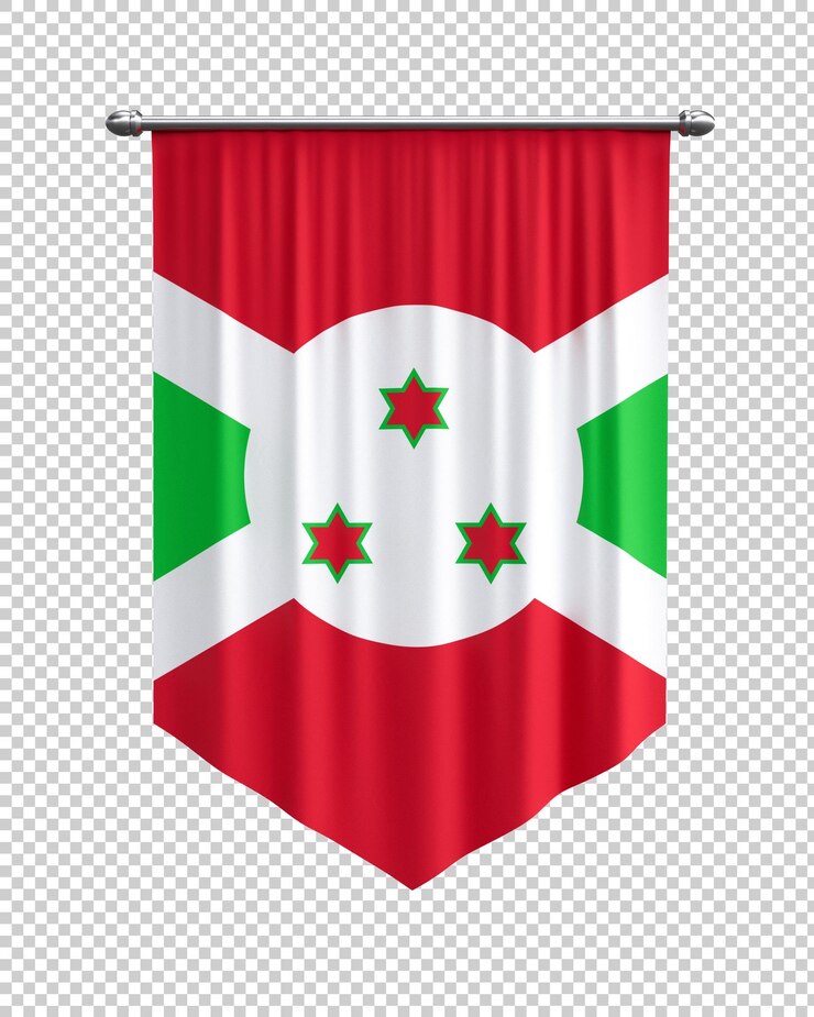 PSD gratuito bandera de burundi