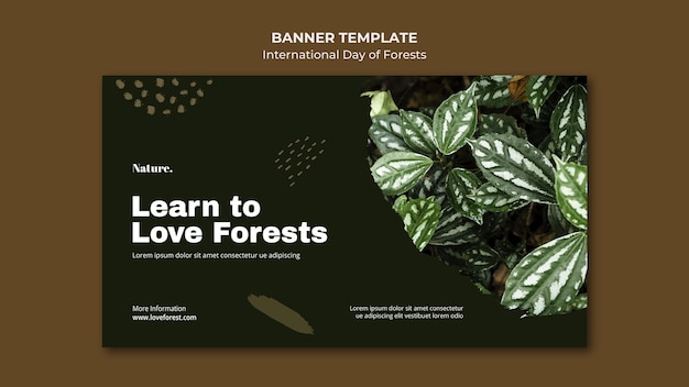 Bandera del día internacional de los bosques