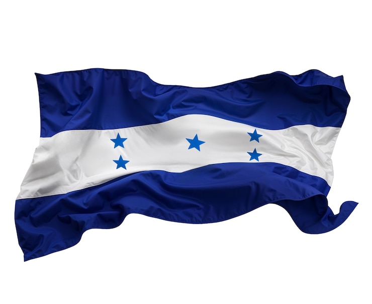 PSD gratuito bandera de honduras aislada
