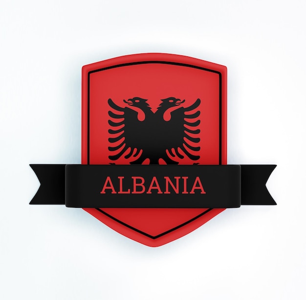 Bandera de la insignia de Albania