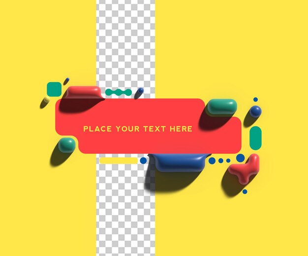 Banner abstracto Arte de Lego Diseño de cartel Archivo Psd transparente