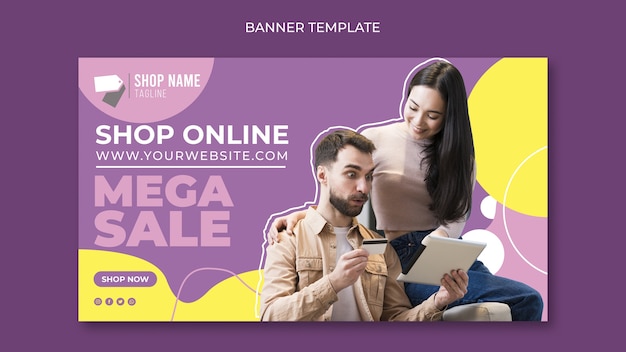 Banner de compras en línea